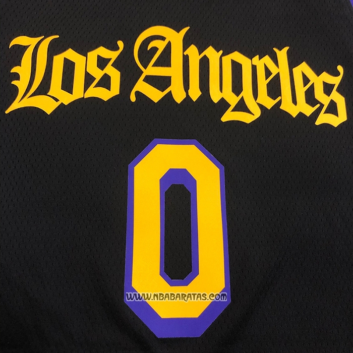 Camiseta Los Angeles Lakers Nick Young #0 Ciudad 2019-20 Negro